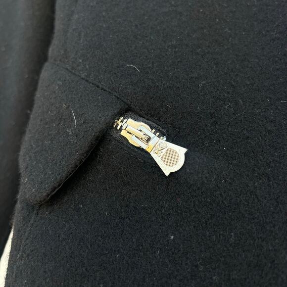 Vintage Parasuco Military Style Embroidered Wool Jacket Black Silver Baroque XS - Picture 7 of 9